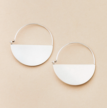 Load image into Gallery viewer, Lunar Hoop Sterling Silver