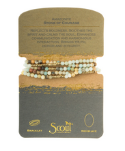 Load image into Gallery viewer, Stone Wrap Necklace - Amazonite