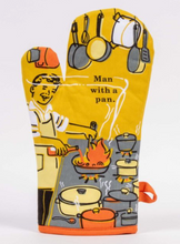 Load image into Gallery viewer, Man With A Pan Oven Mitt
