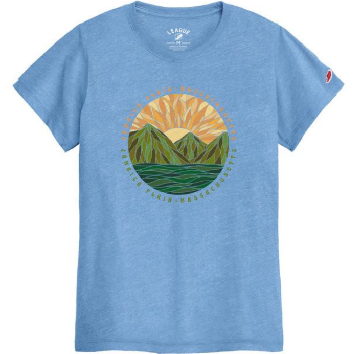 Suncatcher Blue Jamaica Plain T-Shirt - Medium