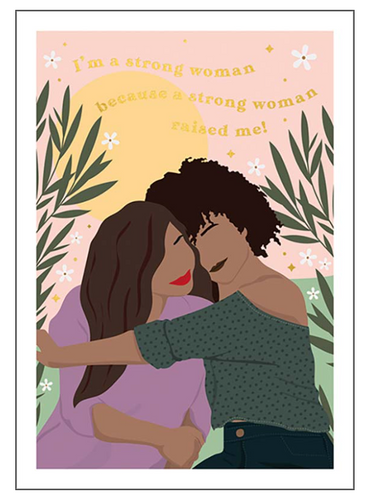 Strong Woman Mothers Day Card