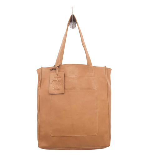 Margie Leather Tote Tan