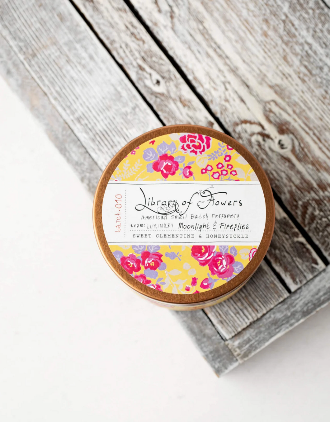 Candle - Yellow Pink Roses