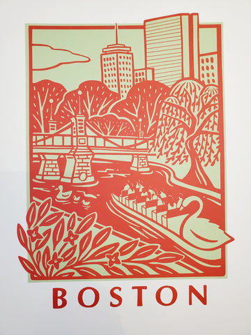 OC Boston Scene 8X10 Prints Green and Re