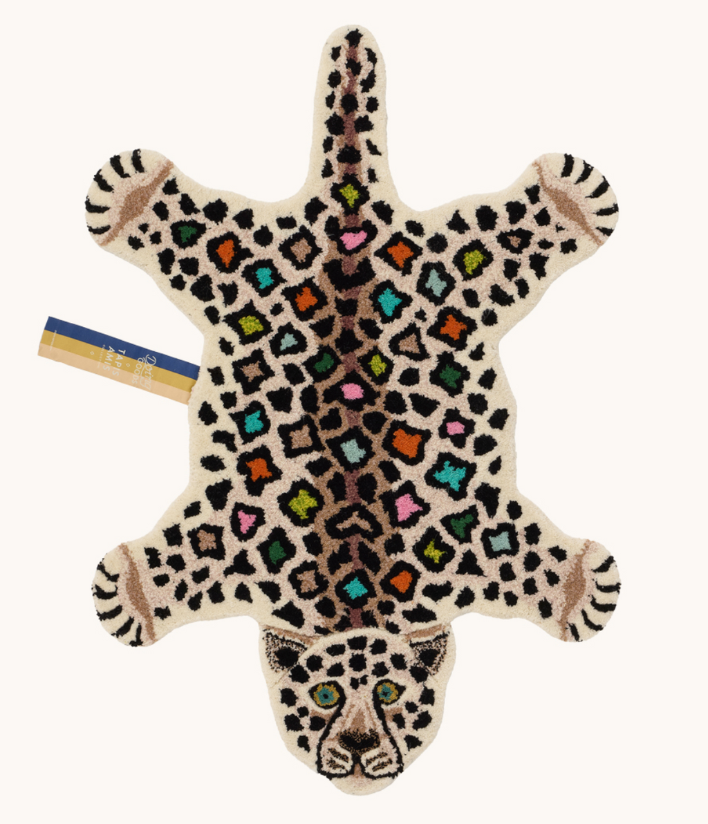 Small Rug Disco Leopard