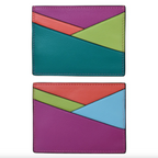 Asymmetric Leather Card Case - Paradise