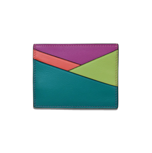 Asymmetric Leather Card Case