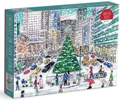 Snowfall On Park Ave 1000 Piece Puzzle