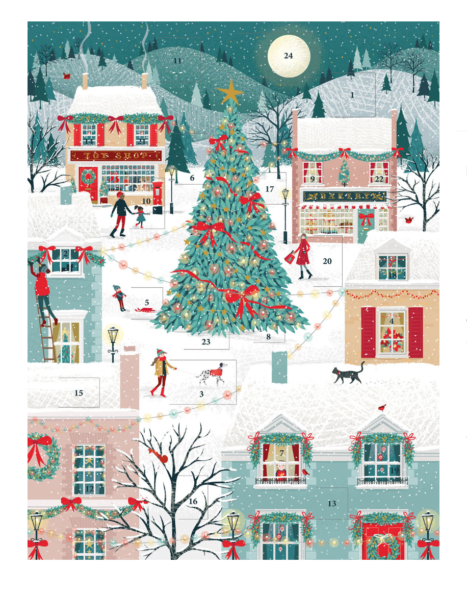 Advent Calendar - Snow Scene