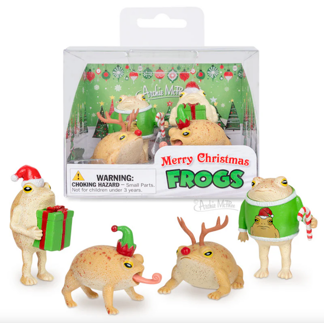 Archie McPhee - Merry Christmas Frogs