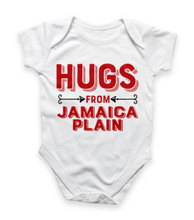 Load image into Gallery viewer, Cotton Baby Onesie - Red Hugs From JP 3-6 Months
