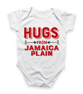 Cotton Baby Onesie - Red Hugs From JP 3-6 Months