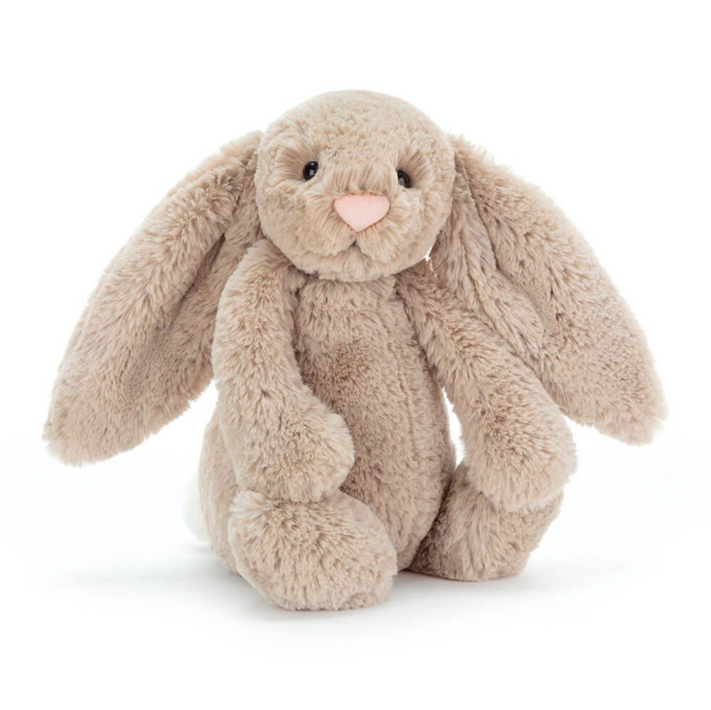 Bashful Beige Stuffed Bunny - Medium