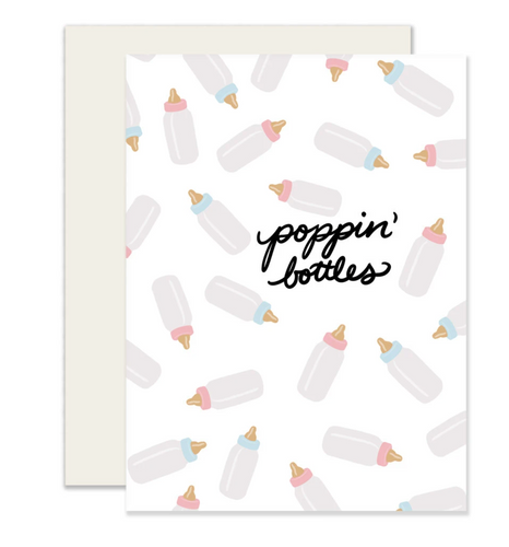 Poppin Bottles Baby Card