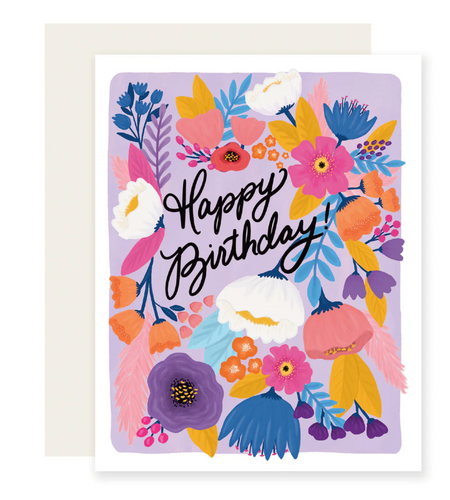 Floral Fiesta Birthday Card