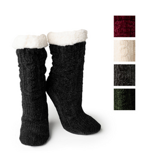 Chenille Boot Socks