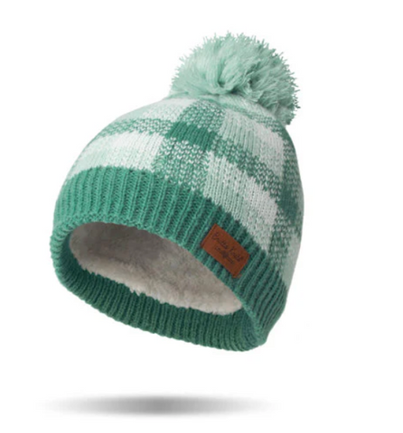 Sweater Weather Pom Hat Teal