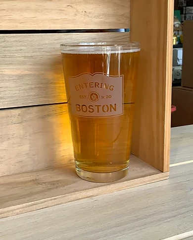 Entering Boston Pint Glass