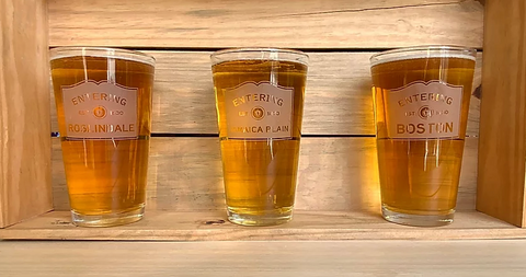 Entering Boston Pint Glass