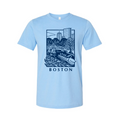 Royal Blue Boston Scene Unisex Tee Small
