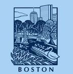Royal Blue Boston Scene Unisex Tee