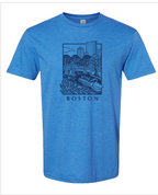 Royal Blue Boston Scene Unisex Tee XL