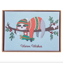 Load image into Gallery viewer, Boxed Cards - Sloth Warm Wishes
