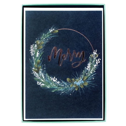 Boxed Cards - Merry Wreath