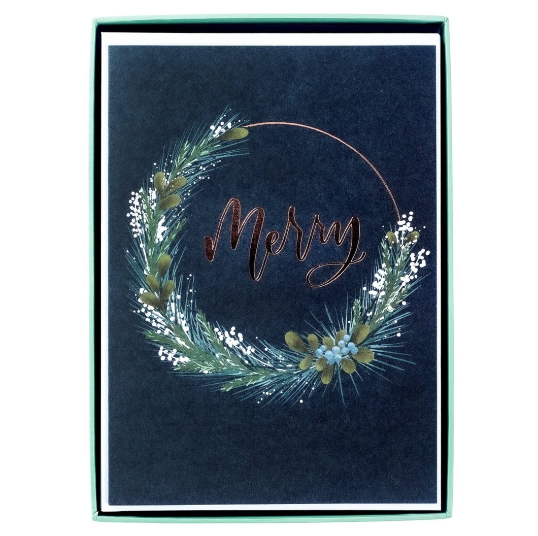 Boxed Cards - Merry Wreath