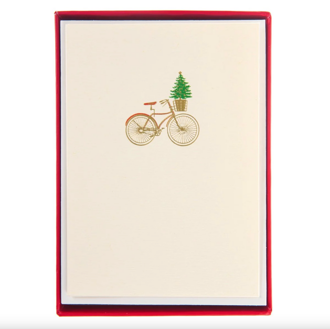 Petite Boxed Cards - Bike With Basket