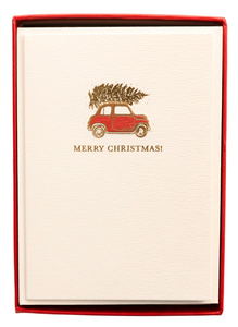 Red Car Noel Boxed Cards