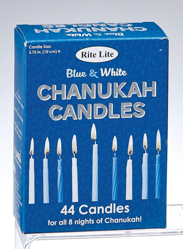 Chanukah Candles Blue/White