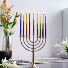 Load image into Gallery viewer, Hanukkah Candles - Tri-Color Multi
