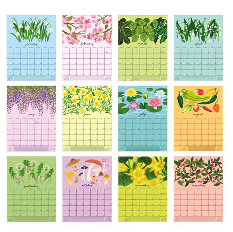 Flourish 2025 Wall Calendar