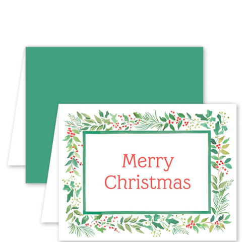 Christmas Holly Berries Card