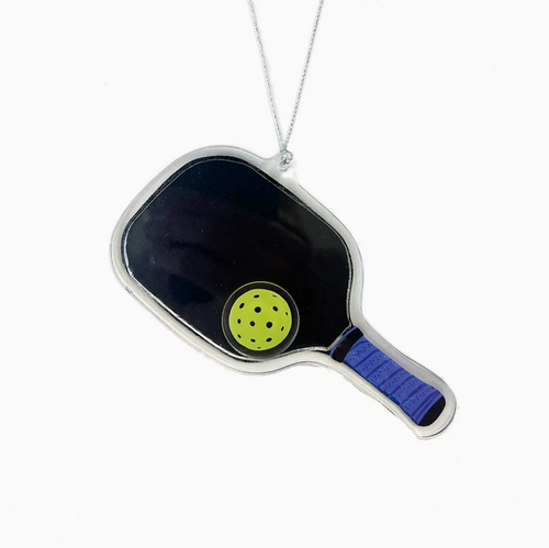Acrylic Shaker Ornament - Pickle Ball