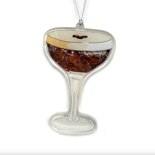 Acrylic Shaker Ornament - Espresso Martini