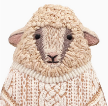 Load image into Gallery viewer, Embroidery Stuffed Animal Kit Sheep
