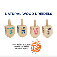 Load image into Gallery viewer, Small Natural Wood Dreidel
