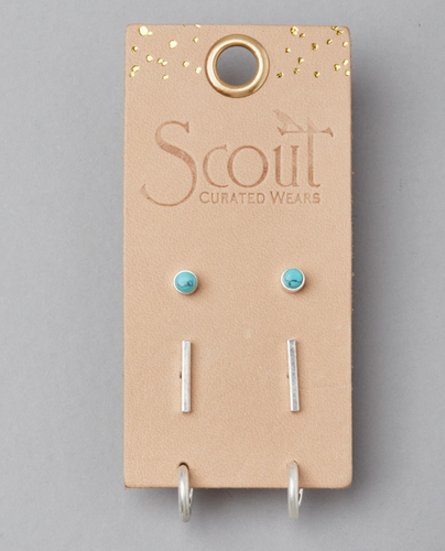 Scarlett Stud Trio Silver