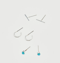Load image into Gallery viewer, Scarlett Stud Trio Silver
