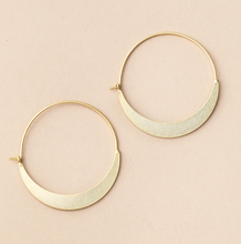 Load image into Gallery viewer, Crescent Hoop - Gold Vermeil
