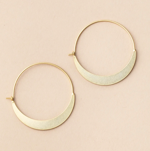 Crescent Hoop - Gold Vermeil