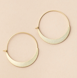 Crescent Hoop - Gold Vermeil