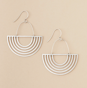 Sterling Silver Solar Rays Earring
