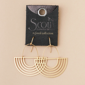 Sterling Silver Solar Rays Earring