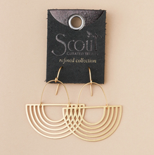 Load image into Gallery viewer, Gold Vermeil Solar Rays Earring
