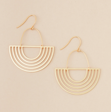 Load image into Gallery viewer, Gold Vermeil Solar Rays Earring
