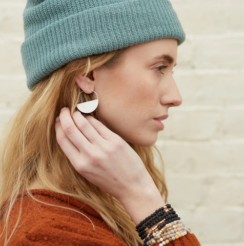 Lunar Hoop Sterling Silver