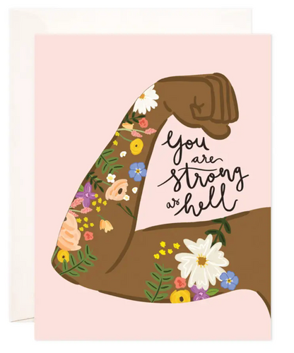 Strong As Hell Card